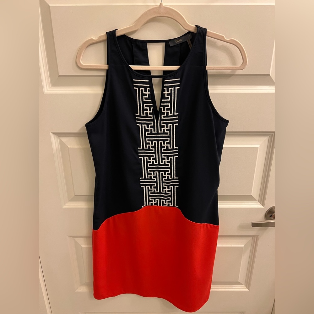 THML NavyBlue/orange dress, size S